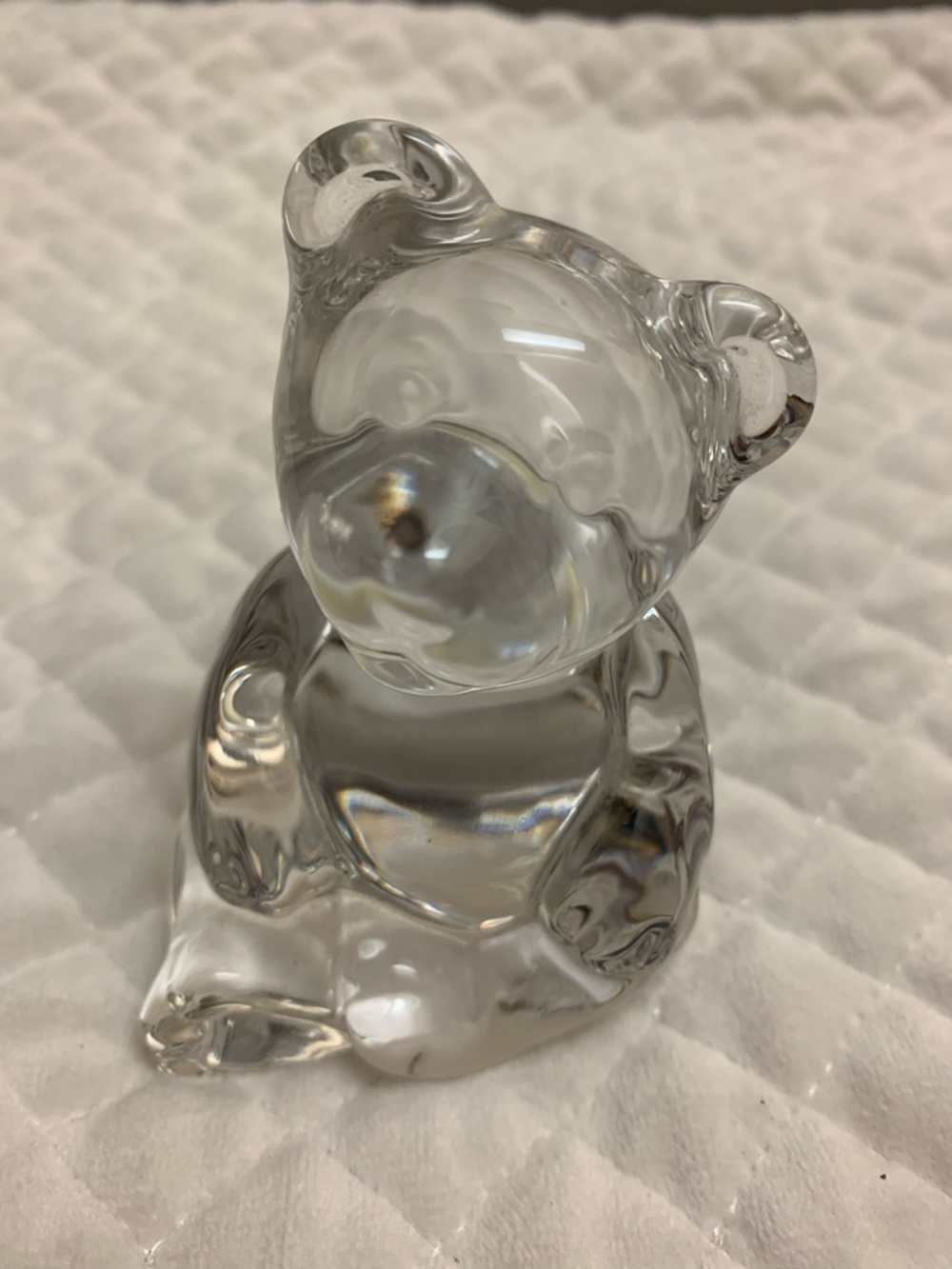 24% Lead Crystal Bear Figurine Princess House Germany Glass Paperweight